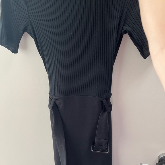 Club Monaco Ribbed Belted Dress - Picture 3 of 3